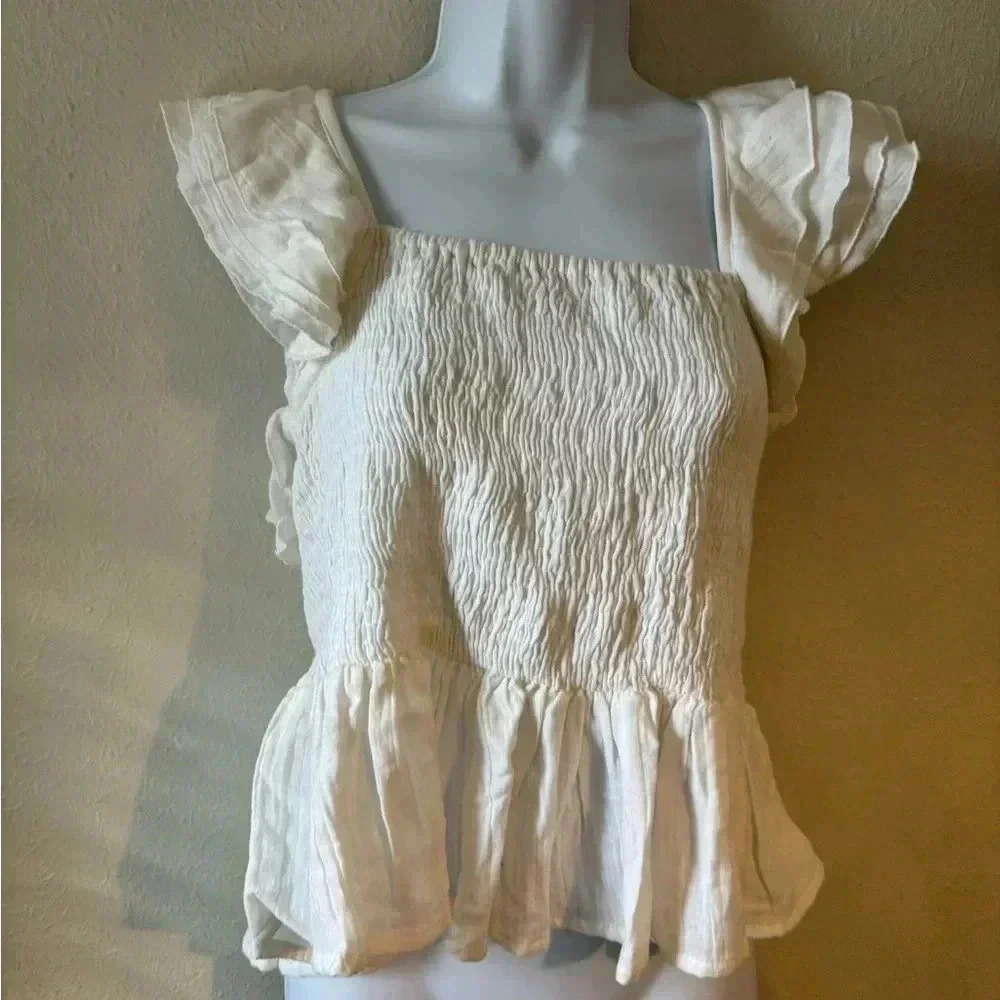 Milly‎ Flutter Sleeve Top